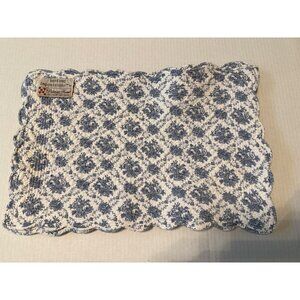 Lasting Impressions Cottage Core Blue Floral Placemat Set of Four 11X17